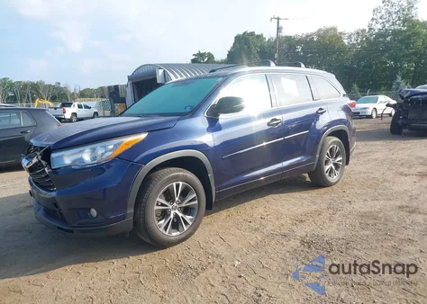 2016 Toyota Highlander Xle V6 из США, поврежденный, VIN 5TDJKRFH2GS320363